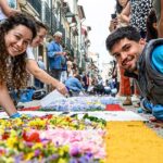 Centenas embelezam ruas de viana do castelo com tapetes de flores